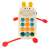Ikonka Montessori Rabbit Phone Baby Toy with Number Buttons and Sensory Arms