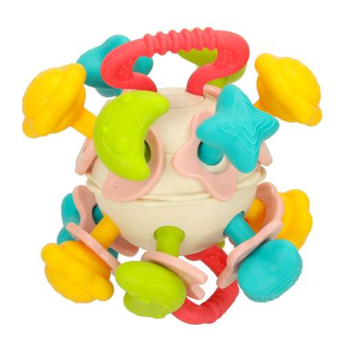 Ikonka Montessori 2in1 Baby Teether Toy