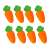 8 Orange Carrots for Cute Carrot Shape Interactive Toy