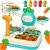 Ikonka 4in1 Interactive Game - Carrot, developmental toy with fishing, whack-a-mole, and balance scale