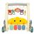 Ikonka Bibi-inn baby walker with piano keys and hanging toys