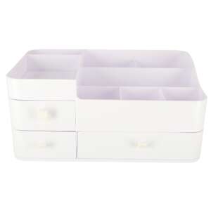 Biały plastikowy organizer na kosmetyki z szufladami - Technik systemów kosmetycznych