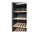 Vestfrost WFG185 wine cooler, interior view, wooden shelves, LED lighting