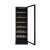Vestfrost WFG185 wine cooler, open door, showing interior, wooden shelves