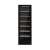 Vestfrost WFG185 wine cooler, front view, black, full glass door