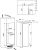 Whirlpool ARG 7182 built-in refrigerator dimensions diagram