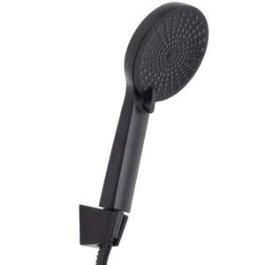 Matte black shower head with 3 settings, 110 mm diameter - Shower head