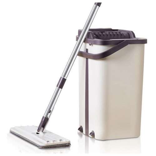 Csepegésmentes mikroszálas felmosószett ajándék póthuzattal, felmosó vödörrel, mikroszálas felmosó, préselő felmosó, padlótisztítás