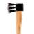 Splitting axe with wooden handle