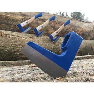 Universal axe head 1.80 kg, blue, angled view - Axe, Hatchet, and Log Splitter Accessory