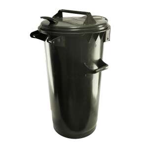 Háztartási kuka 50 L fekete, műanyag