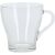 Set mit 4 Kaffee-/Teetassen Excellent Houseware, Glas, 9x9,5 cm, 300 ml, transparent 38974614