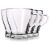 Set mit 4 Kaffee-/Teetassen Excellent Houseware, Glas, 9x9,5 cm, 300 ml, transparent 38974614