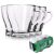 Set mit 4 Kaffee-/Teetassen Excellent Houseware, Glas, 9x9,5 cm, 300 ml, transparent 38974614