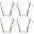 Set mit 4 Kaffee-/Teetassen Excellent Houseware, Glas, 9x9,5 cm, 300 ml, transparent 38974614