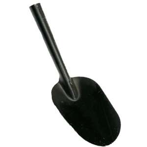 Coal shovel with metal handle, black, for fireplace, stove, or grill - Fireplace & stove cleaning tool