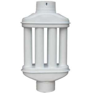 Бял усилвател на топлина 550 mm с 120 mm връзка - Muta