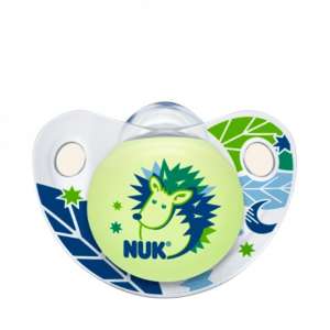 Nuk Night&Day szilikon világítós Altatócumi gyűrű nélkül 3-as 18-36hó+ #kék 30307343