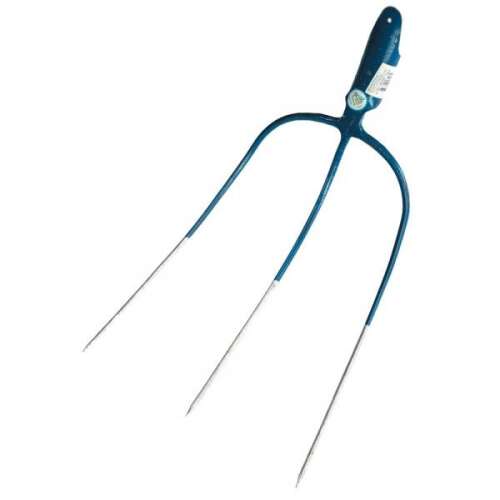 MUTA 3-prong hay fork, blue handle, garden tool