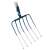 6-tine pitchfork with wooden handle