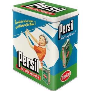 Persil metal storage box, vintage design, laundry themed, for kitchen or bathroom - Kitchen Storage Container