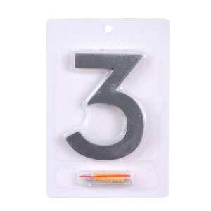 Suport Număr Casă 3D - Antracit Mat - 100mm packaged - House Number Plate