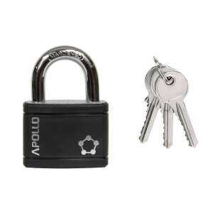 Apollo RV.APOLLO.54.CRN.SU padlock with 3 keys, black - Padlock