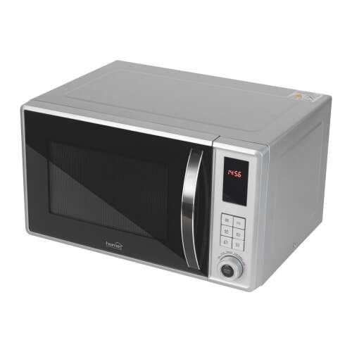Home by Somogyi Home HG MH 23 GR mikrohullámú sütő grill funkcióval, digitális, 800 W, 23 literes, gyerekzár, szürke