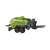 Green farm toy crop cutter with opening back door