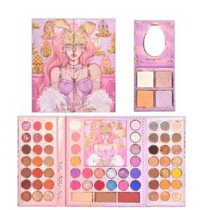 KEVIN & COCO Easter Style Pink Eyeshadow Palette, 69 colors, with bunny and egg design - Eyeshadow