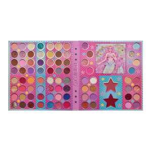 KEVIN & COCO Mermaids 86 Color Eyeshadow Palette, featuring 80 eyeshadows, 2 highlighters, and 2 creamy lipsticks - Eyeshadow