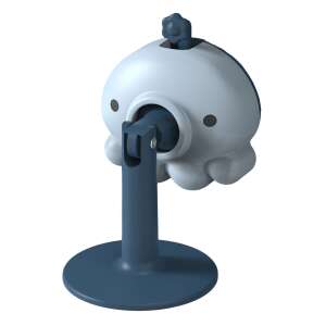 Ajtóütköző, KeepHome, szilikon, padlófogantyú, ütközésgátló, 5,5 x 5,5 x 5,5 cm, kék