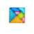Joc Magnetic Tangram, 7 mágneses darab, geometriai formák, 3 éves, EVA, ABS, mágnes, 10.5 x 10.5 x 2.2 cm, többszínű