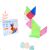 KipHome Magnetic Tangram box and green cat shape, educational toy for kids