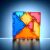 KipHome Magnetic Tangram square shape, colorful geometric puzzle