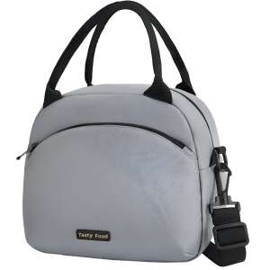 Tasty Food lunch bag, grey insulated lunch bag with shoulder strap - Lunch Bag