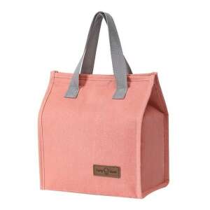 Rosa isolierte Lunchtasche mit grauen Griffen, Marke Tasty Food - Lunchtaschen