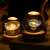 Flippy Galaxy 3D Crystal Ball LED Night Light on a table, illuminated