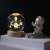 Flippy LED Astronaut Galaxy 3D Crystal Ball Lamp with Wooden Base
