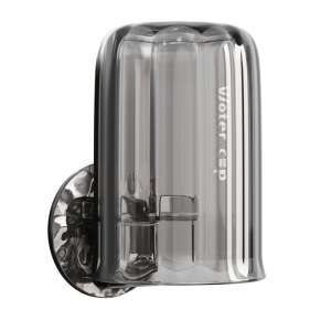 Wielofunkcyjny uchwyt 2 w 1, uchwyt na kubek i szczoteczkę do zębów, Flippy, plastik, rozmiar: 10,4 x 7,3 x 7,3 cm, szary