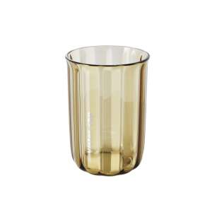 Kubek do płukania szczoteczki do zębów Flippy, 200 ml, 10,4 x 7,3 cm, przezroczysty brązowy