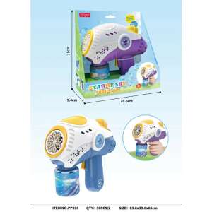 Pistol cu bule de săpun KipHome Flippy cu sunet și lumini, albastru - Bule de sapun