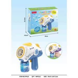 KipHome Flippy Pistol cu Baloane de Săpun cu Lumini și Sunete, 8 Orificii, Jucărie Interactivă - Bule de sapun