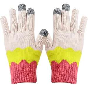 Дамски ръкавици с тъчскрийн, жълти, розови, бели, топли, зимни, с флийс, Flippy - Дамски аксесоар