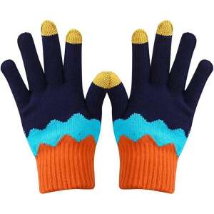 Flippy Дамски Ръкавици с Touchscreen, Оранжево, Синьо, Тъмно Синьо, Топли Зимни Ръкавици - Дамски аксесоар