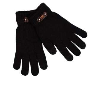 Плетени мъжки ръкавици Flippy с функция за тъчскрийн, черно - Мъжки ръкавици