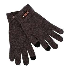 Mănuși din tricot gri pentru bărbați, marca Flippy, cu căptușeală din fleece și manșetă elastică - Mănuși pentru bărbați