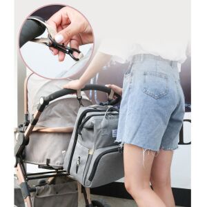 Flippy Multifunctional Mom Backpack with Foldable Crib and Changing Mat, Water Resistant, Large Capacity, Lightweight, Multiple Compartments, Thermal Pocket for Milk, 42 x 32 x 22 141619450 - Dressing Accessory