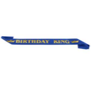 Születésnapi szalag, KeepHome, Modell Születésnapi Király, Születésnapi téma, 160x9,5 cm, Kék