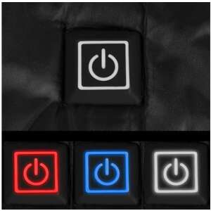 Trizand heated vest control button with three different heating levels - Heatable vest